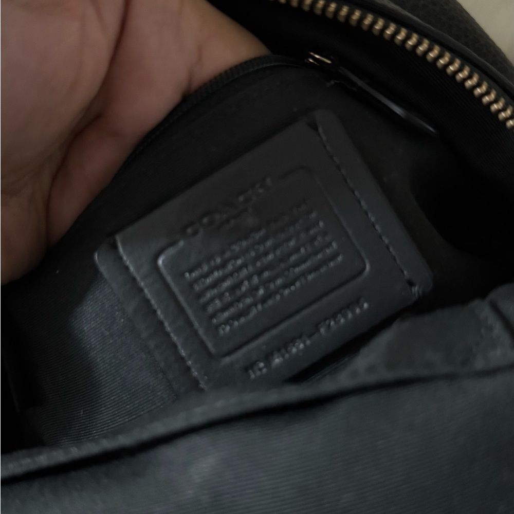 Coach Black Leather Mini Backpack - Picture 4 of 8